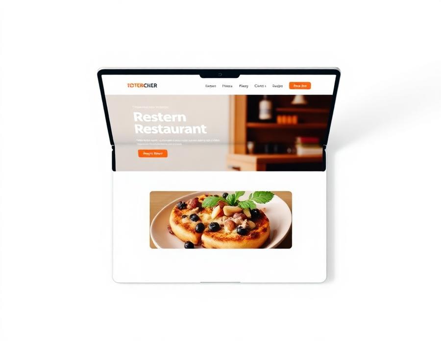 Maqueta de inspiración de web para Restaurante