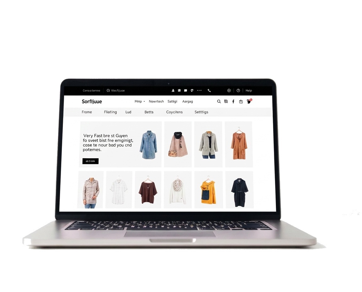 Maqueta de inspiración de web para Tienda